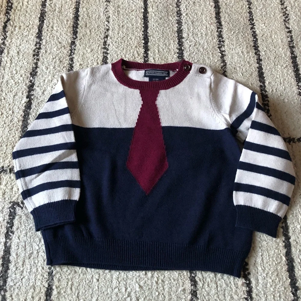 Newton Trading Co tie sweater